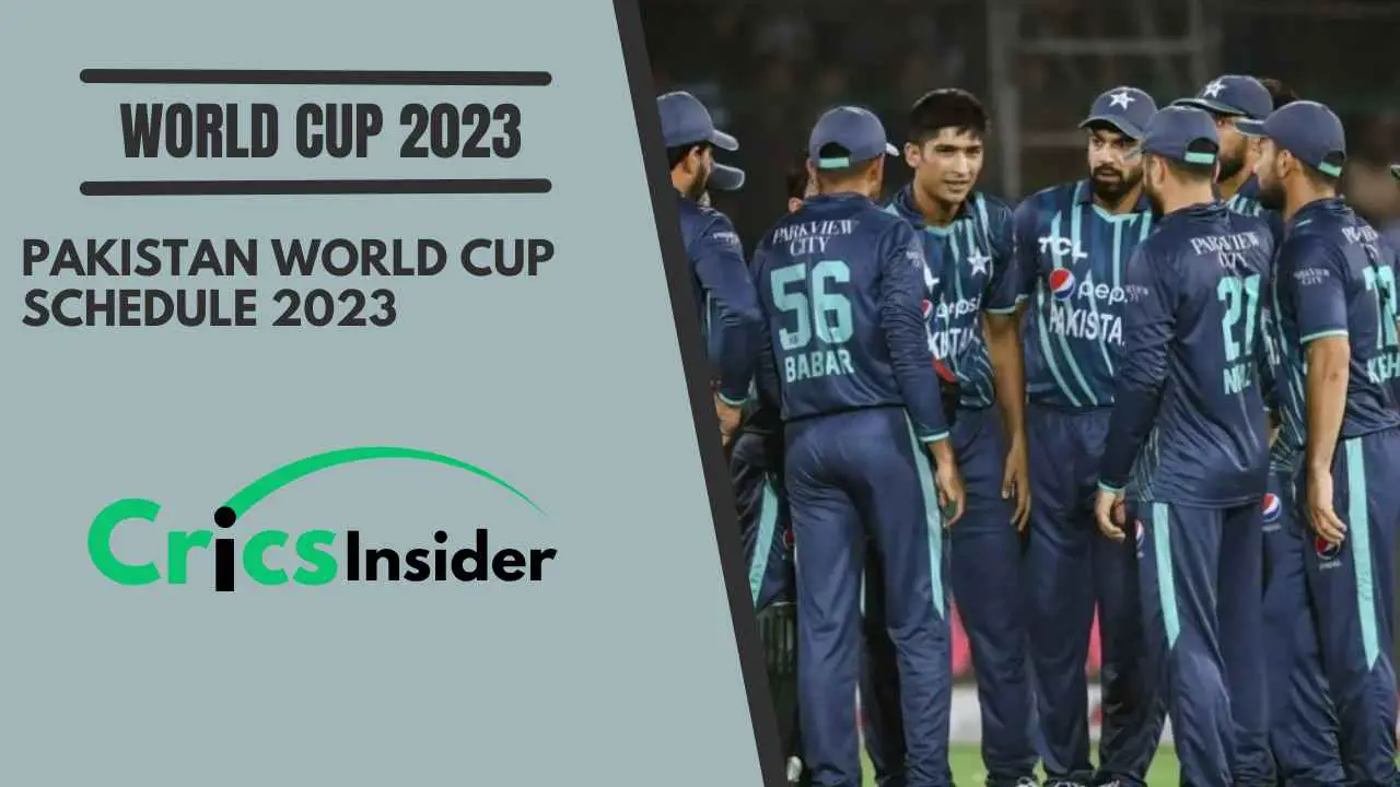 Pakistan World Cup Schedule 2023 Full Schedule Match List Time Table Date Venue Time 8823