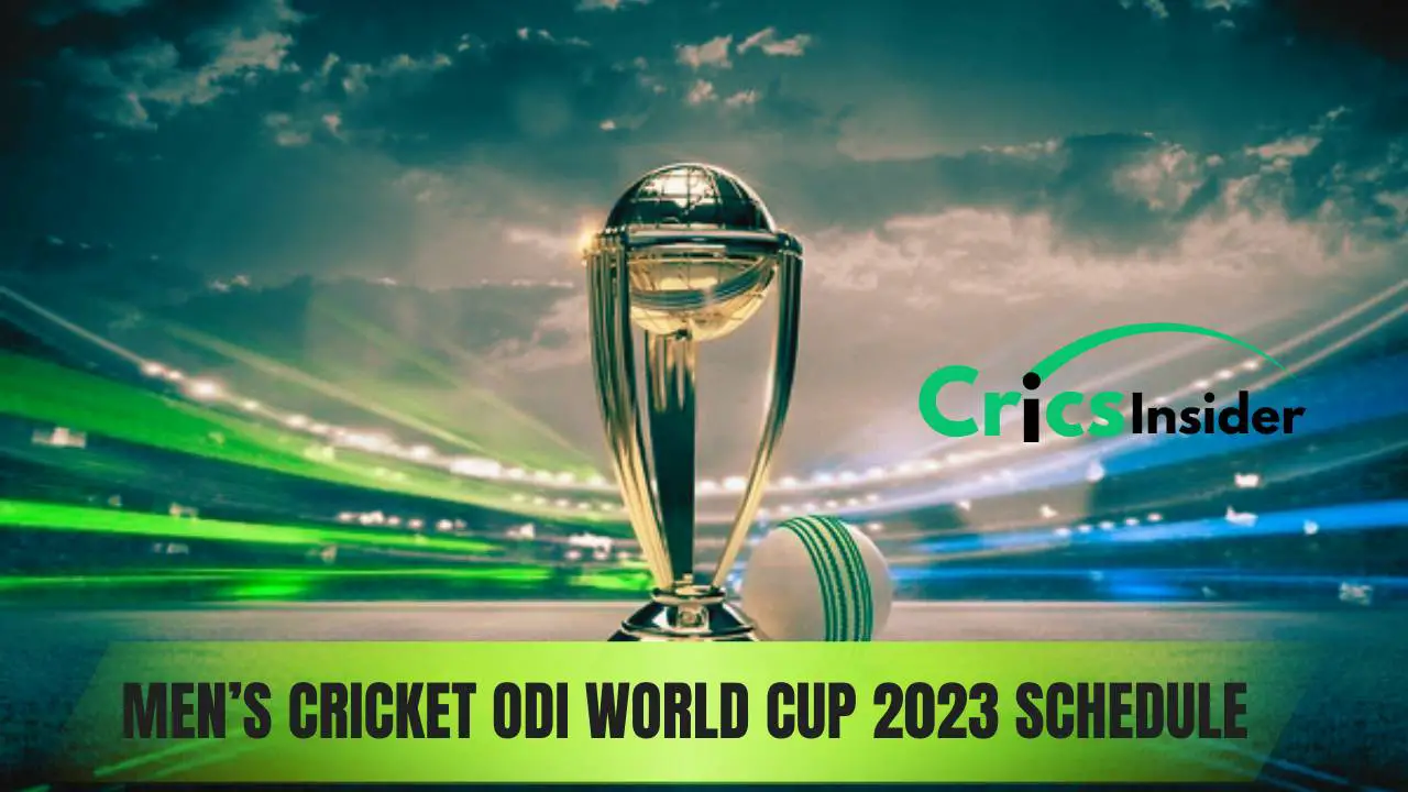 Men’s Cricket ODI World Cup 2023 Schedule, Venue Full Details