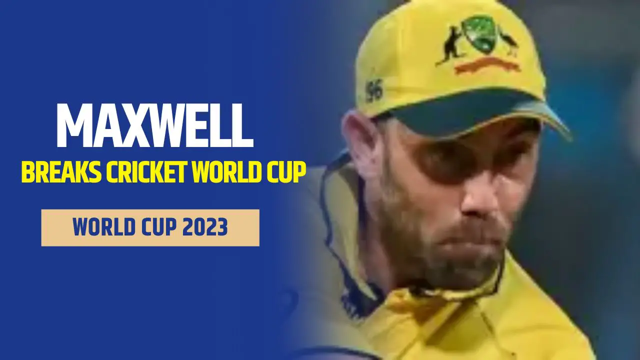 Maxwell breaks Cricket World Cup record with 201 not out CricsInsider