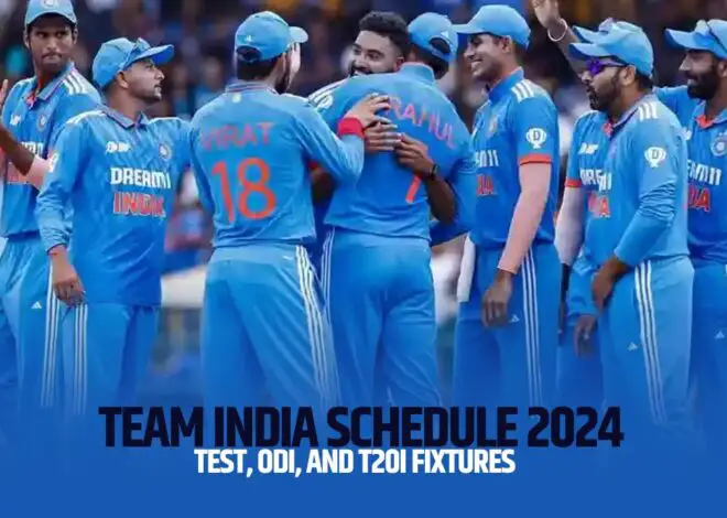 Team India Schedule in 2024: Full Schedule for Test, ODI, and T20I Fixtures